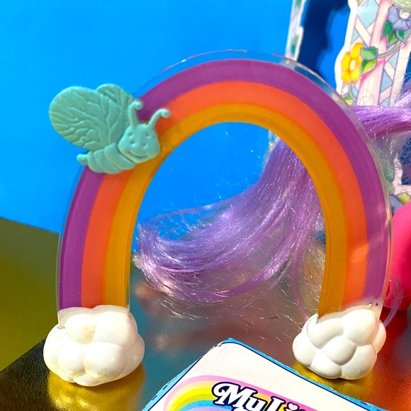 MY LITTLE PONY G2 VTG 1997 MAGIC MOTION FRIENDS SUNDANCE w/RAINBOW-VANITY-FENCE - Picture 5 of 14